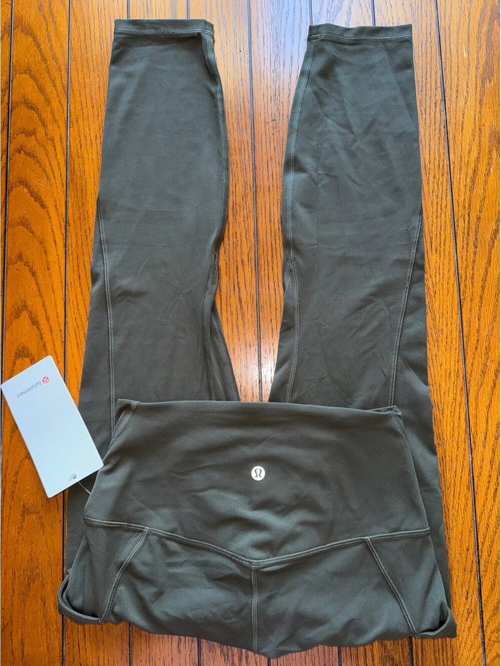 Lululemon Align With Pockets High-Rise 25” Dark Olive Size 6 NWT
